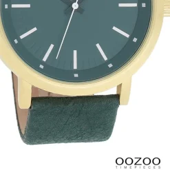 Oozoo Damen Armbanduhr Timepieces Analog Leder grün UOC8252A