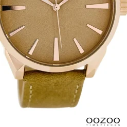 Oozoo Damen Armbanduhr Timepieces Analog Leder gelb UOC8361A