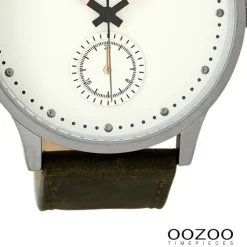 Oozoo Damen Armbanduhr Timepieces Analog Leder dunkelblau UOC9005A