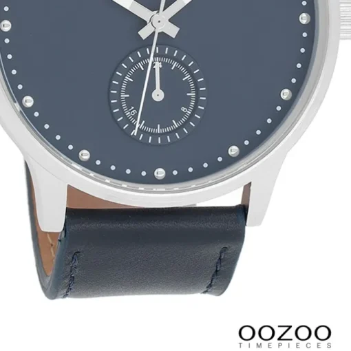 Oozoo Damen Armbanduhr Timepieces Analog Leder dunkelblau UOC9008A