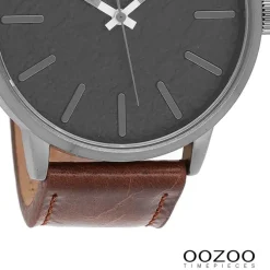 Oozoo Damen Armbanduhr Timepieces Analog Leder braun UOC9027A