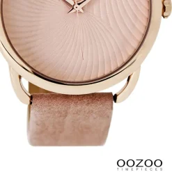 Oozoo Damen Armbanduhr Timepieces Analog Leder rosa UOC9161A