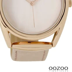 Oozoo Damen Armbanduhr Timepieces Analog Leder rosa UOC9166A