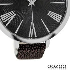 Oozoo Damen Armbanduhr Timepieces Analog Leder schwarz UOC9173A