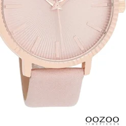 Oozoo Damen Armbanduhr Timepieces Analog Leder rosa UOC9196A
