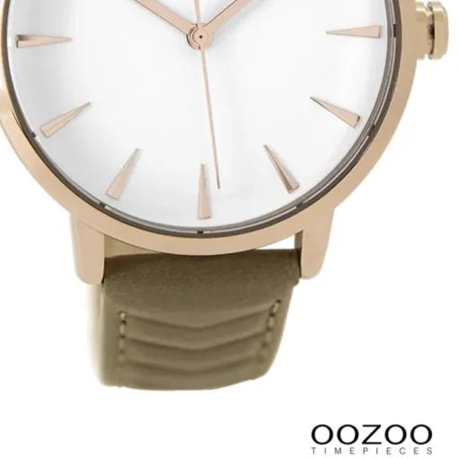 Oozoo Damen Armbanduhr Timepieces Analog Leder beige UOC9508A