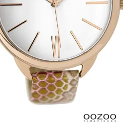 Oozoo Damen Armbanduhr Timepieces Analog Leder gold UOC9510A