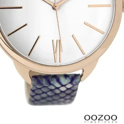 Oozoo Damen Armbanduhr Timepieces Analog Leder blau UOC9512A