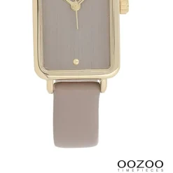 Oozoo Damen Armbanduhr Timepieces Analog Lederband taupe braun UOC11531