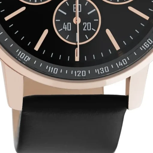 Oozoo Damen Armbanduhr Timepieces C10814 Analog Leder schwarz UOC10814
