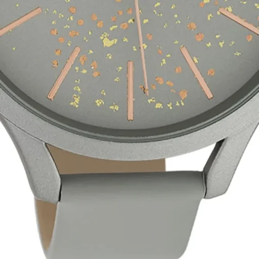 Oozoo Damen Armbanduhr Timepieces C10088 Analog Leder grau UOC10088