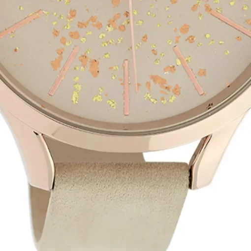 Oozoo Damen Armbanduhr Timepieces C10086 Analog Leder beige UOC10086