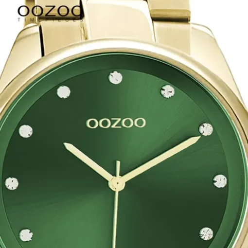 Oozoo Damen Armbanduhr Timepieces C10966 Analog Edelstahl gold UOC10966
