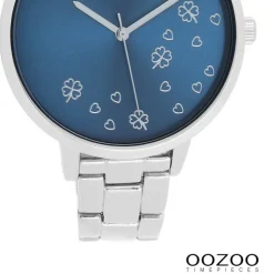Oozoo Damen Armbanduhr Timepieces Analog Edelstahl silber UOC11121