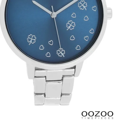 Oozoo Damen Armbanduhr Timepieces Analog Edelstahl silber UOC11121