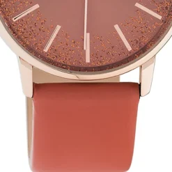 Oozoo Damen Armbanduhr Timepieces C10934 Analog Leder rot UOC10934