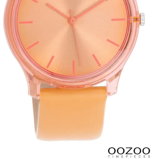 Oozoo Damen Armbanduhr Timepieces Analog Leder mango UOC11141