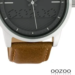 Oozoo Damen Armbanduhr Timepieces Analog Leder braun UOC10305