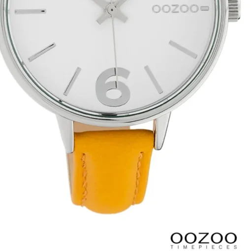 Oozoo Damen Armbanduhr Timepieces Analog Leder gelb UOC10455