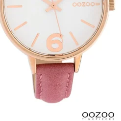 Oozoo Damen Armbanduhr Timepieces Analog Leder pink UOC10456