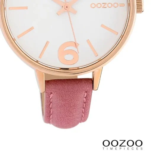 Oozoo Damen Armbanduhr Timepieces Analog Leder pink UOC10456