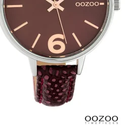 Oozoo Damen Armbanduhr Timepieces Analog Leder braun UOC10457