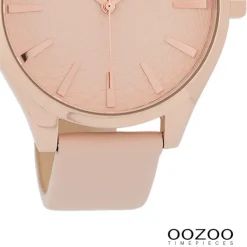 Oozoo Damen Armbanduhr Timepieces Analog Leder rosa UOC9686A