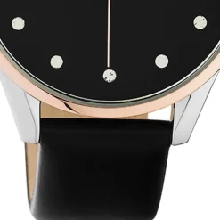 Oozoo Damen Armbanduhr Timepieces C10954 Analog Leder schwarz UOC10954
