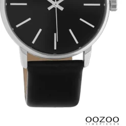 Oozoo Damen Armbanduhr Timepieces Analog Leder schwarz UOC10724