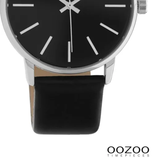 Oozoo Damen Armbanduhr Timepieces Analog Leder schwarz UOC10724