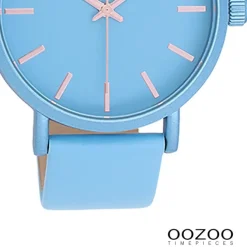 Oozoo Damen Armbanduhr Timepieces Analog Leder blau UOC11176