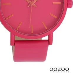 Oozoo Damen Armbanduhr Timepieces Analog Leder pink UOC11178