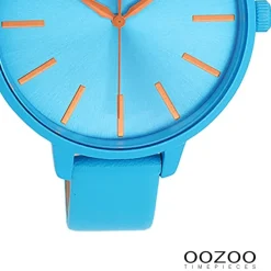 Oozoo Damen Armbanduhr Timepieces Analog Leder blau UOC11182