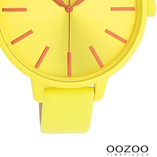 Oozoo Damen Armbanduhr Timepieces Analog Leder gelb UOC11184