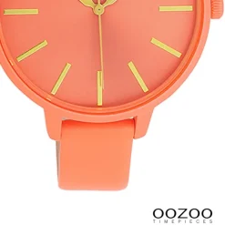 Oozoo Damen Armbanduhr Timepieces Analog Leder orange UOC11185