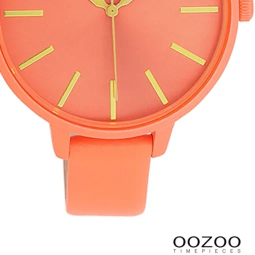 Oozoo Damen Armbanduhr Timepieces Analog Leder orange UOC11185