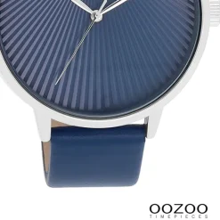 Oozoo Damen Armbanduhr Timepieces Analog Leder blau UOC11243