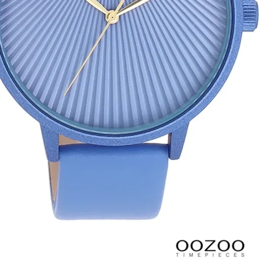 Oozoo Damen Armbanduhr Timepieces Analog Leder blau UOC11246