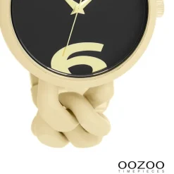 Oozoo Damen Armbanduhr Timepieces Analog Kunststoff gold UOC11266