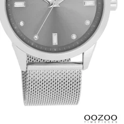 Oozoo Damen Armbanduhr Timepieces Analog Metall silber UOC11281