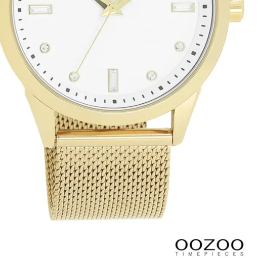 Oozoo Damen Armbanduhr Timepieces Analog Metall gold UOC11282