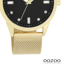 Oozoo Damen Armbanduhr Timepieces Analog Metall gold UOC11283