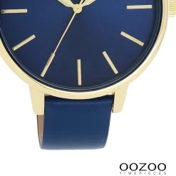 Oozoo Damen Armbanduhr Timepieces Analog Leder blau UOC11292