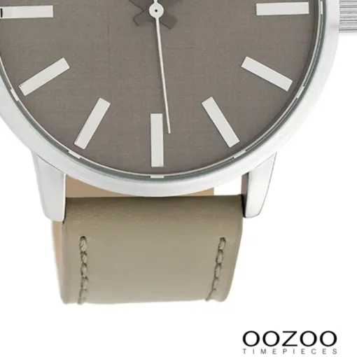 Oozoo Damen Armbanduhr Timepieces Analog Leder taupe hellbraun UOC10032