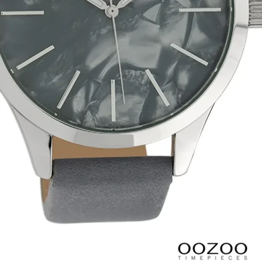 Oozoo Damen Armbanduhr Timepieces Analog Textil grau UOC10074