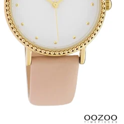 Oozoo Damen Armbanduhr Timepieces Analog Leder rosa UOC10421