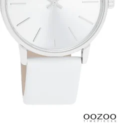 Oozoo Damen Armbanduhr Timepieces Analog Leder weiß UOC11060