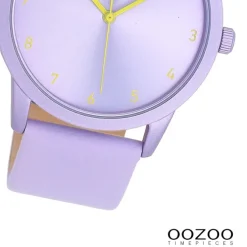 Oozoo Damen Armbanduhr Timepieces Analog Leder lila UOC11055