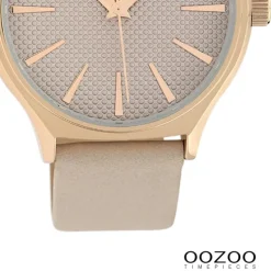 Oozoo Damen Armbanduhr Timepieces Analog Leder taupe hellbraun UOC10106