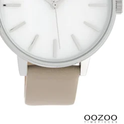 Oozoo Damen Armbanduhr Timepieces Analog Leder taupe UOC10118